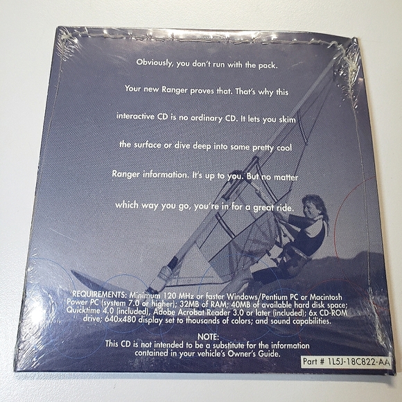 2001 Ford Ranger Interactive Owners Guide Operator Experience CD SEALED - Picture 2 of 2